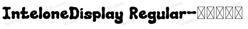 InteloneDisplay Regular字体转换